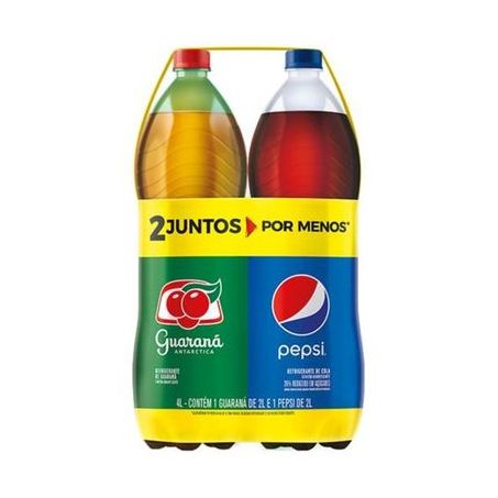 Kit Refrigerante Pepsi 2l + Guaraná Antarctica 2l 
 