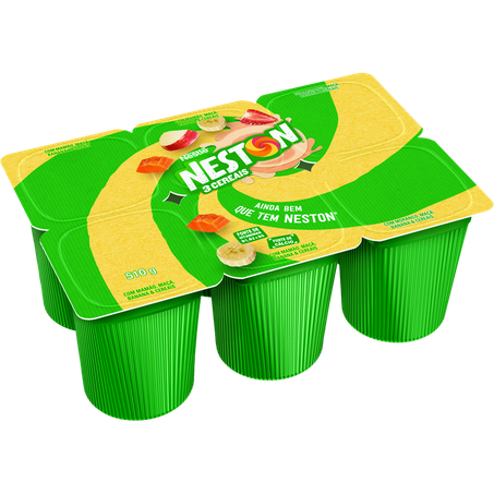Iogurte nestlé neston 3 cereais bandeja 510g