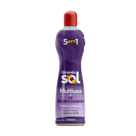 LIMPADOR MULTIUSO GIRANDO SOL ÁLCOOL & LAVANDA 500