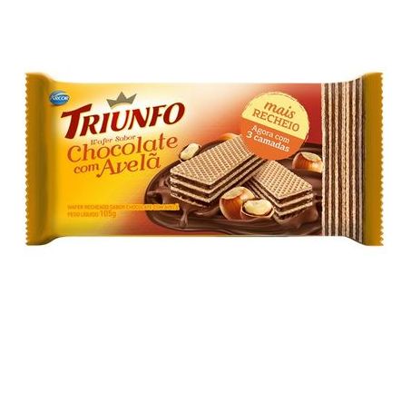 Wafer triunfo 105g chocolate com avelã