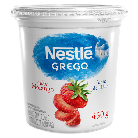 Iogurte Grego Nestlé 450g - Morango