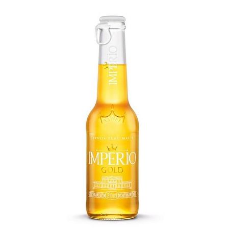 Cerveja imperio 210ml p malte gold l-neck