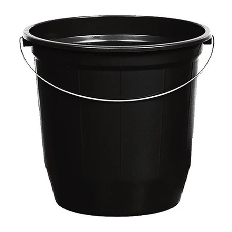 BALDE DE PLÁSTICO 7,4L PRETO PLASNEW 204
