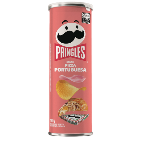 Salgadinho de Batata Pringles Pizza Portuguesa Pote 105gr