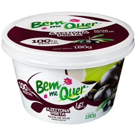 Pasta de Soja Bem Me Quer Azeitona Preta 180g