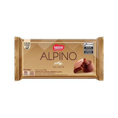 Chocolate barra nestlé alpino 80g