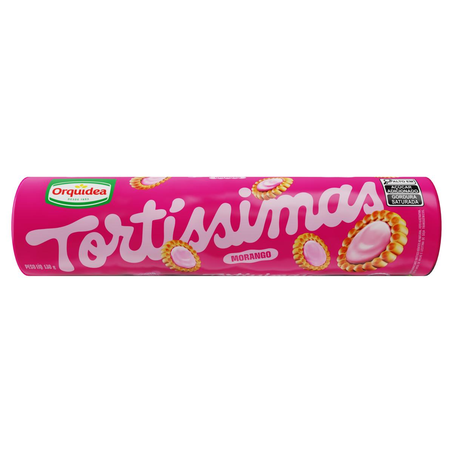 Biscoito Tortíssimas Orquídea 130g - Morango