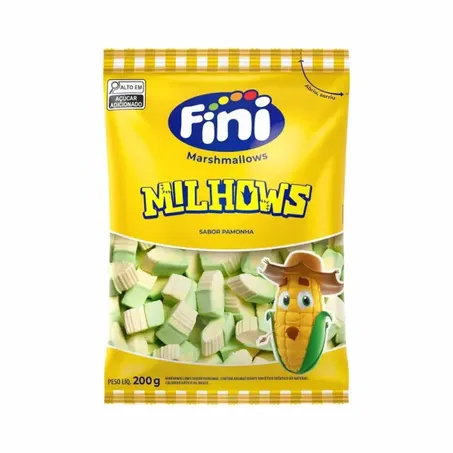 Marshmallow Fini Milhows Pamonha Pacote 200g 
 