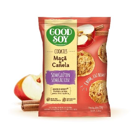 COOKIES GOOD SOY 33G S/GLUTEN MACA /CANELA