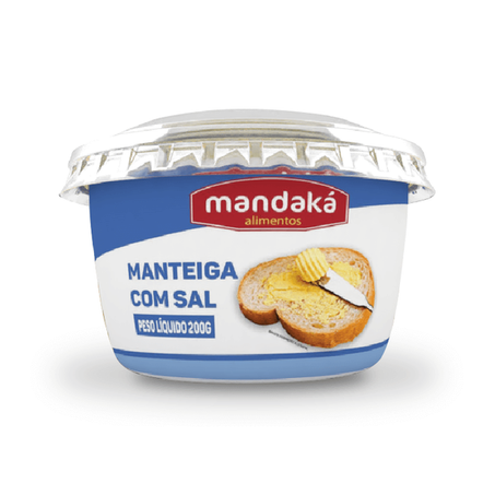 MANTEIGA MANDAKÁ C/SAL POTE 200G