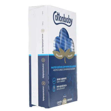 HASTE FLEXÍVEL COTTONBABY CX 150UN 360-30