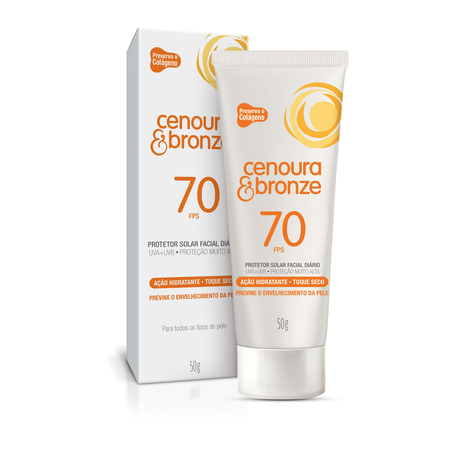 Protetor Solar Cenoura  Bronze Fps 70 50G