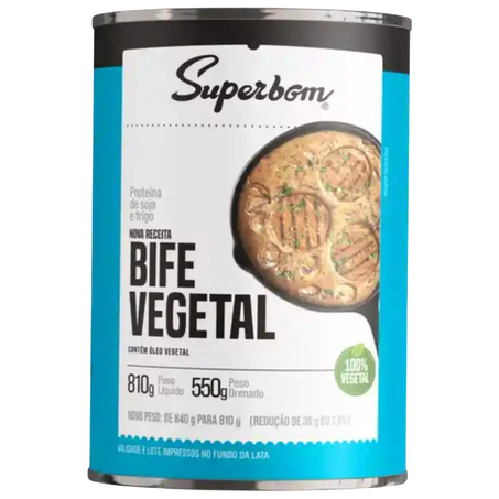 BIFE VEGETAL 810G - SUPERBOM