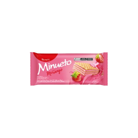 WAFER MORANGO MINUETO PARATI 81 G                 