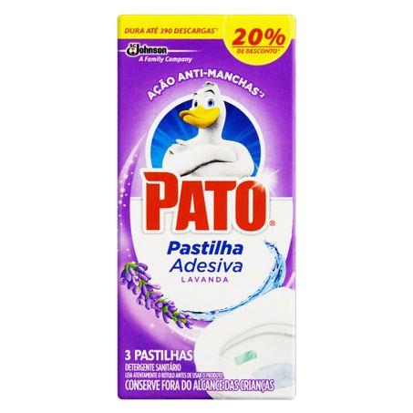 DETERGENTE SANITÁRIO PASTILHA ADESIVA LAVANDA PATO GRÁTIS 20% DE DESCONTO