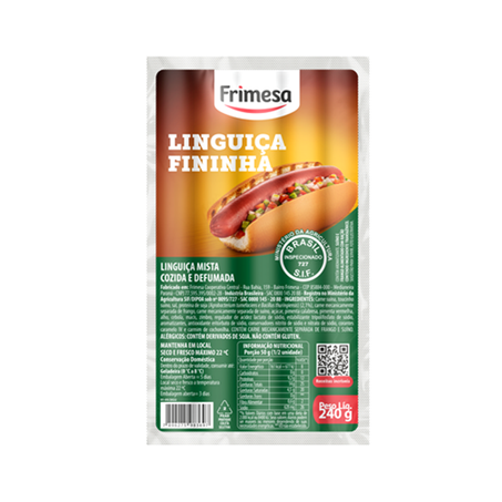 LINGUICA FRIMESA FININHA DEFUMADA 240G