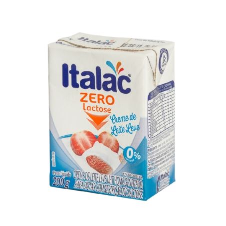 Creme de leite italac zero lactose 200g