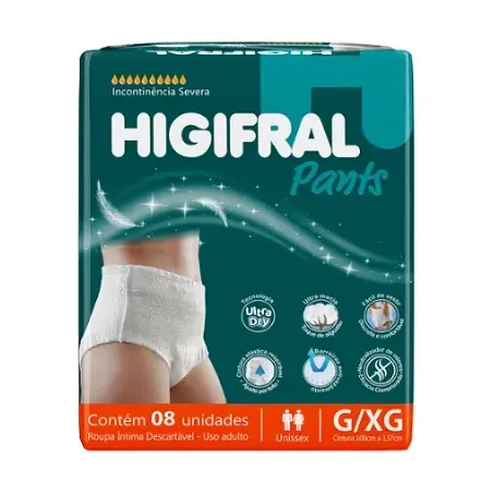 	 ROUPA INTIMA DESC HIGIFRAL PANTS G/XG 8UN