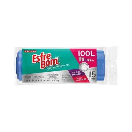 SACO LIXO ESFREBOM 100L ROLO