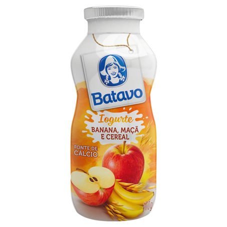 Iogurte Batavo 170g - Banana, Maçã e Cereal