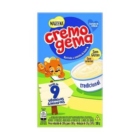 MISTURA P/MINGAU TRAD CREMOGEMA MAIZENA LV180G PG130G