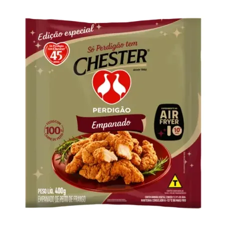 TIRAS FRANGO EMPNADO CHESTER PERDIGAO 400G