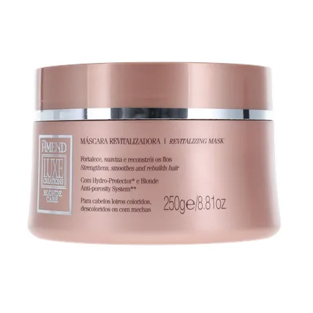 MÁSCARA DE TRATAMENTO AMEND LUXE CREATIONS BLONDE CARE POTE 250G 360-2