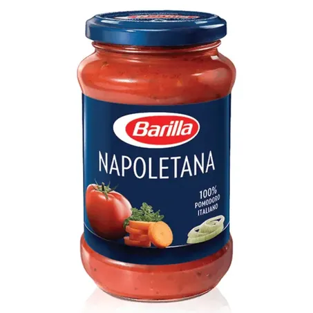 Molho de Tomate Barilla Napoletana com Cenoura Pote de Vidro 400gr