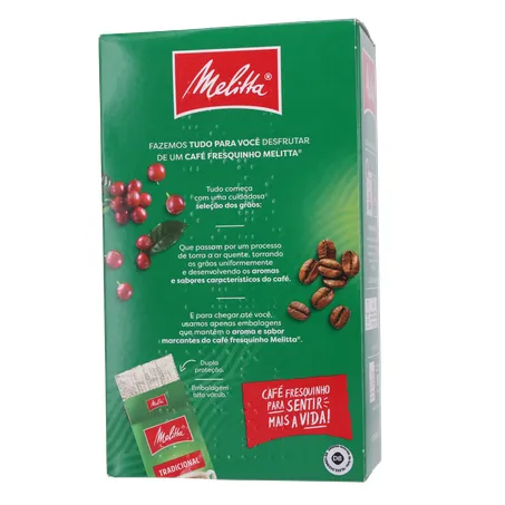 CAFÉ PÓ MELITTA TRADICIONAL VÁCUO 250G 360-19