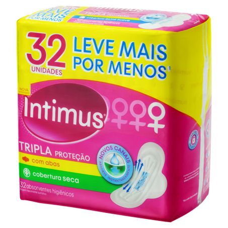 ABSORVENTE INTIMUS GEL C/ ABAS COB SECA 32UN 360-2