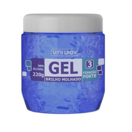 GEL DE CABELO VINI LADY 220G LILAS FIXAÇÃO FORT