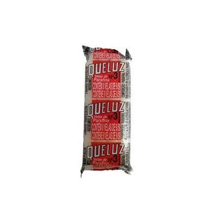 VELA QUELUZ N� 3 C/8UN 9,5G (100764)