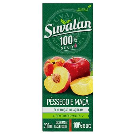 Nectar suvalan 200ml pessego e maca