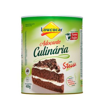 Adoçante Dietético em Pó Lowçucar com Stevia Pote 400gr