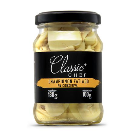 CHAMPIGNON EM CONSERVA FATIADO CLASSIC CHEF