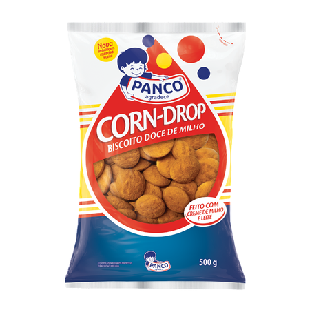 Biscoito Panco Corn Drop Milho 500g