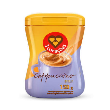 CAFE 3CORACOES CAPPUCCINO DIET PT 150G