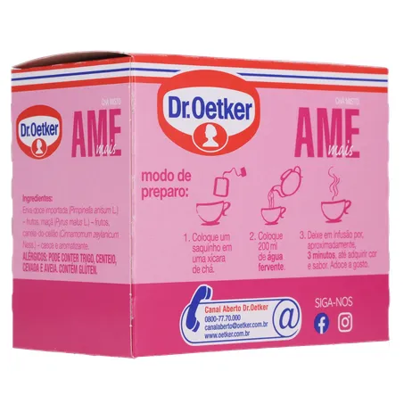 CHÁ DR. OETKER AME MAIS C/10 UNIDADES 360-14