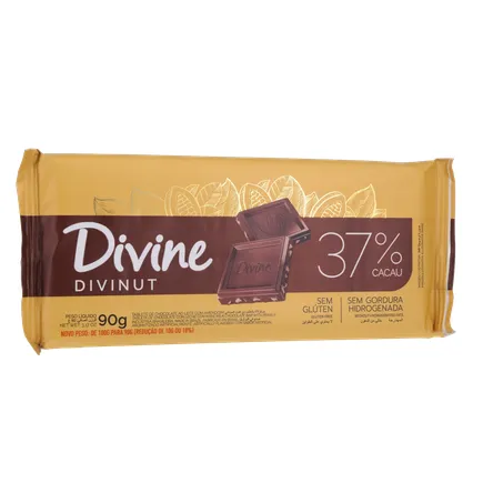 CHOCOLATE BARRA DIVINE DIVINUT S/ GLÚTEN 70G 360-34