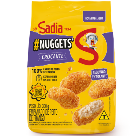 Nuggets sadia frango crocante 300g un - congelado