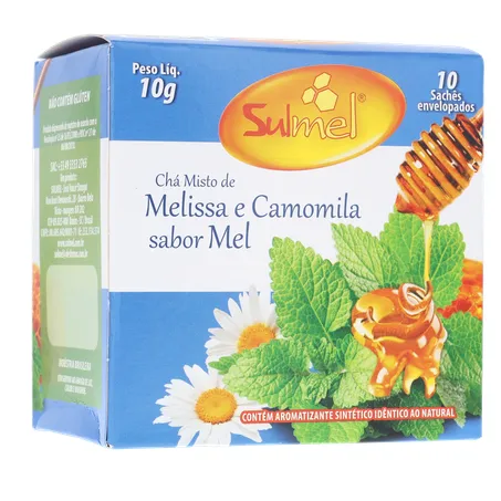 Cha sulmel melissa camomila mel 10g 360-34