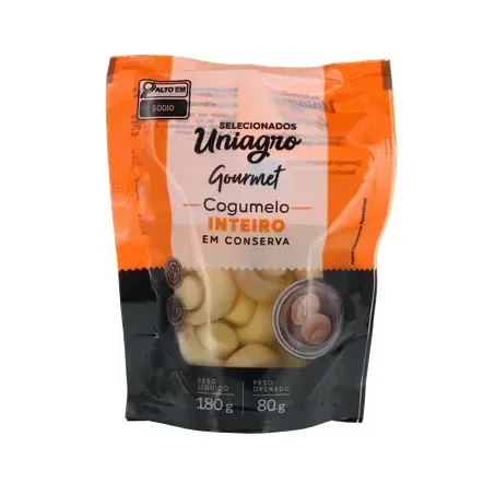 COGUMELO INTEIRO UNIAGRO EM CONSERVA 180G