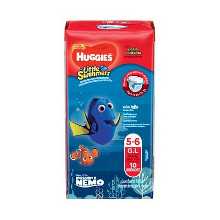 FRALDA LITTLE SWIMMERS G C/10 UN MAR/PICINA