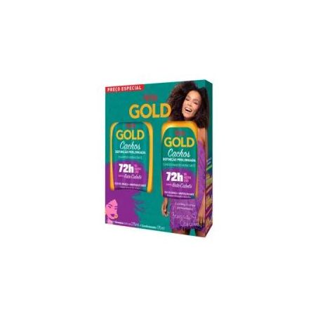 Kit niely gold cachos definição prolongada shampoo 275ml + condicionador 175ml