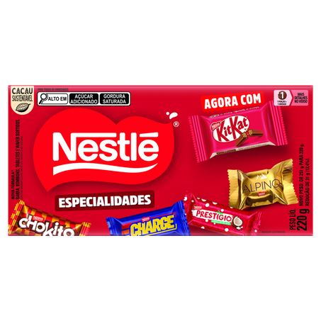 Caixa de Bombom Nestlé Especialidades Sortido 220g