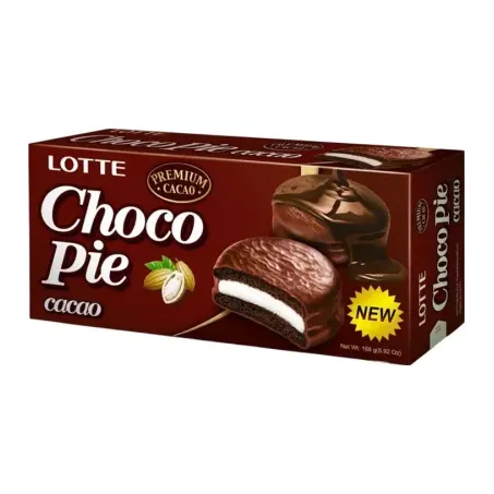 BOLINHO CHOCO PIE DE CHOCOLATE RECHEADO COM MARSHMALLOW SABOR CACAU 168G