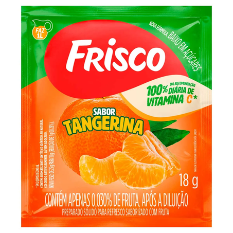 Refresco Frisco Tangerina Pacote 18G 