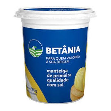 Manteiga Primeira Qualidade Betania C/Sal 500G