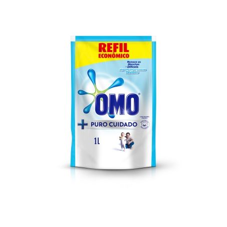 Lava roupas omo puro cuidado refil 900ml