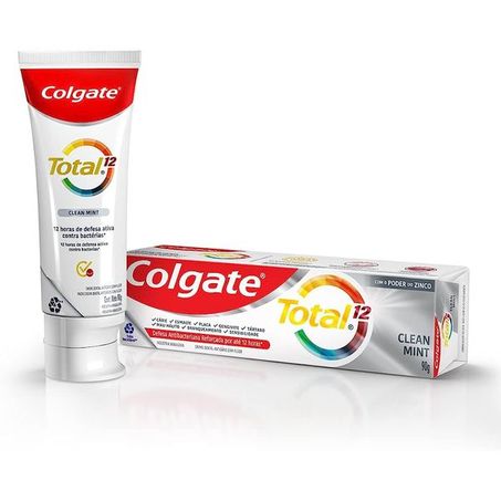 Creme dental colgate total clean mint caixa 90g
